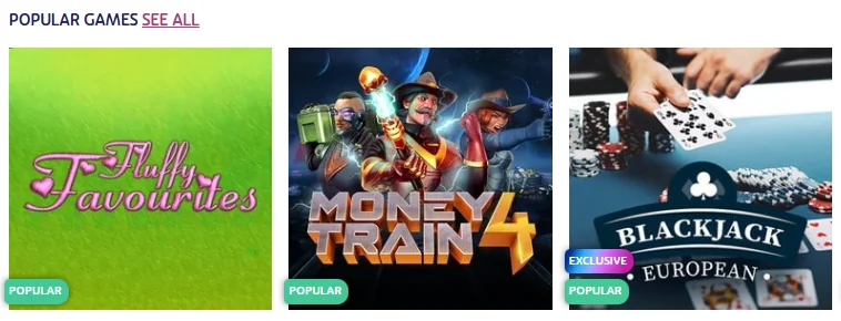 Ojo Casino top games